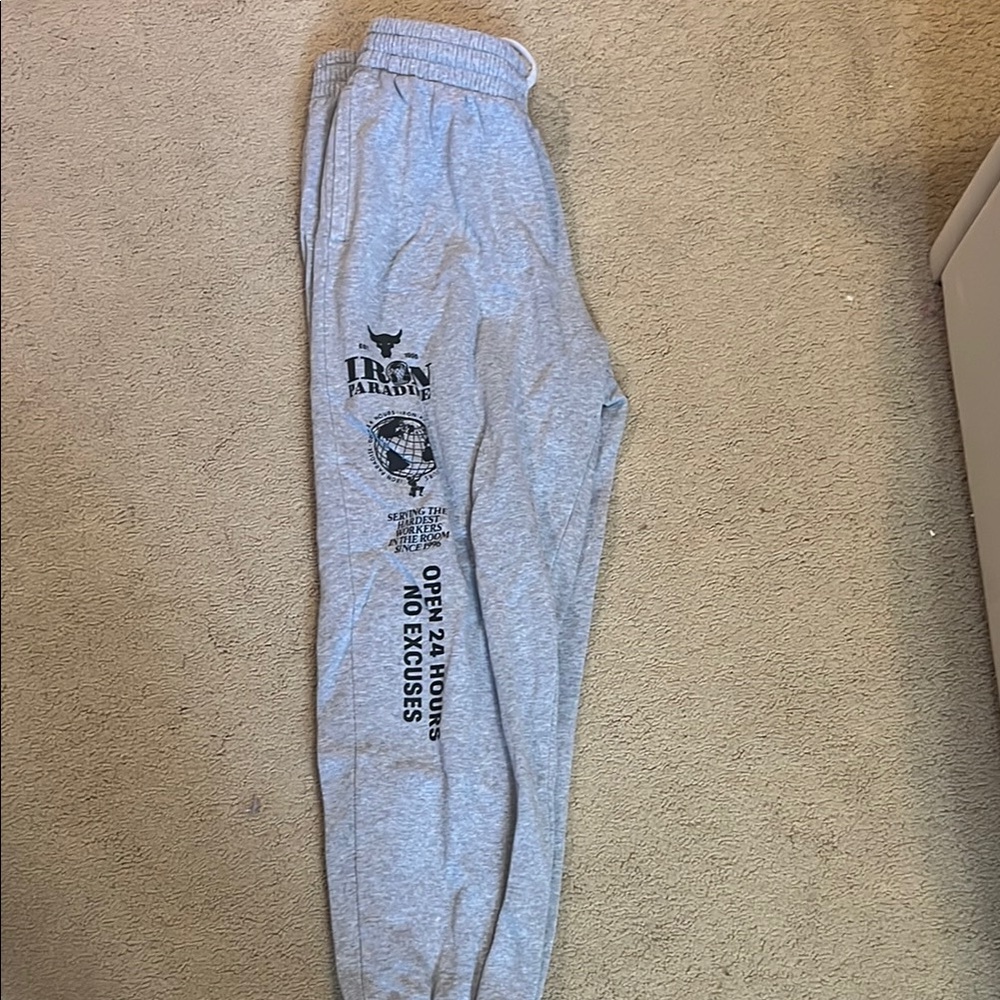 Under Armour Gray Track Pants for Active Comfort